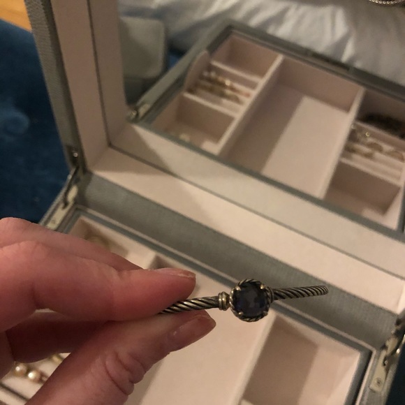 David Yurman Chatelaine Bracelet Amethest Hematite - Picture 3 of 5